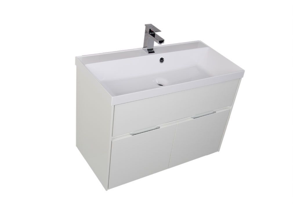 Тумба с раковиной Aquanet Латина 90 белый 0017944900179396 - Вид №2