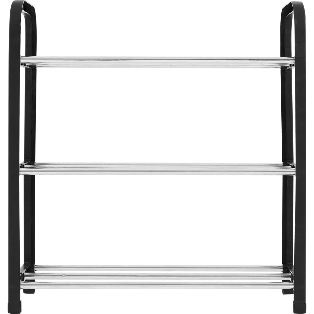 Этажерка для обуви Trinity 42x40x19 см 3 полки пластик черный 86153918 STLM-2083755 Santreyd  - Вид №2