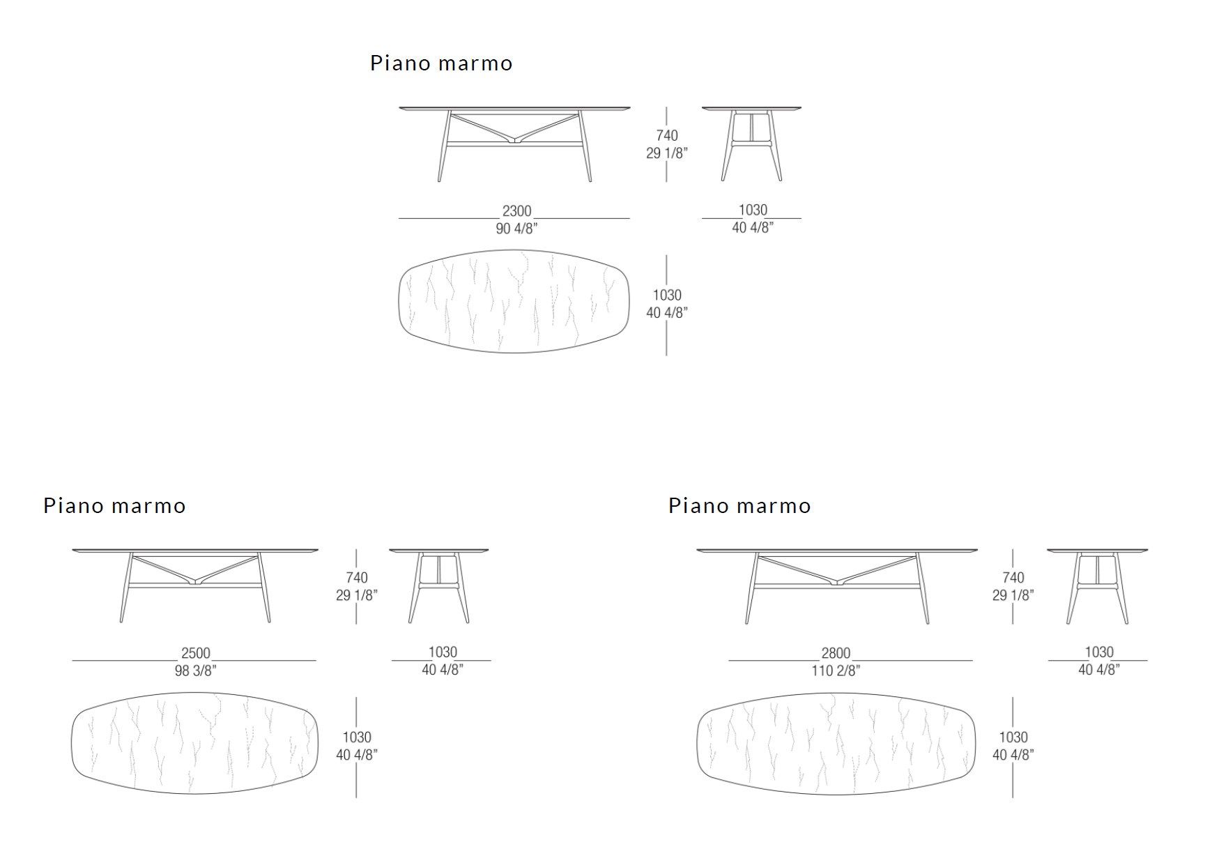 Прямоугольный мраморный стол MisuraEmme GAUDÌ ARCH-00115866 - Вид №4