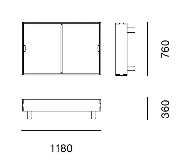Прямоугольный Сосновый журнальный столик с отсеком для хранения Established&Sons Crate Series ARCH-00141214 - Вид №3