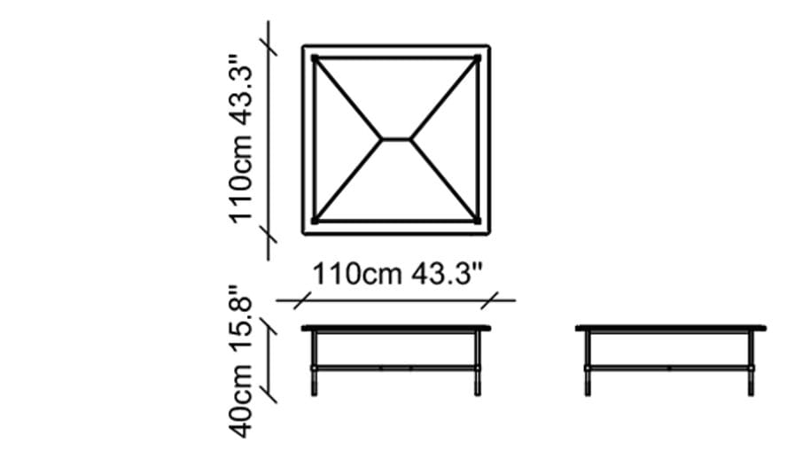 Квадратный журнальный столик с мраморной столешницей NDESIGN Ezora ARCH-00077696 - Вид №3