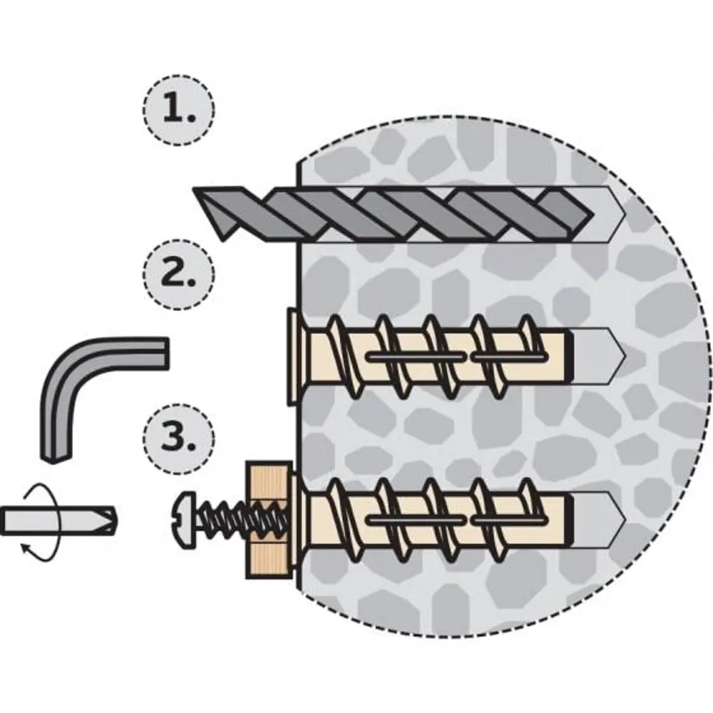 Дюбель для газобетона PBT 8 нейлон 12x70 мм 400 шт. 82111999 STLM-2167132 ЕВРОПАРТНЕР  - Вид №1