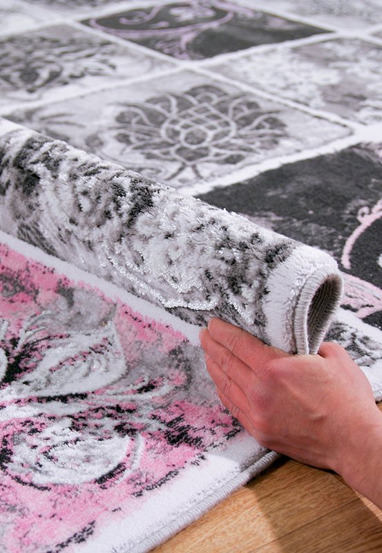 Ковер California HL006-095 1,6 2,3 м DOLLY CAPRETS ДИЗАЙНЕРСКИЕ, CALIFORNIA 015271 Розовый;серый;фиолетовый  - Вид №1