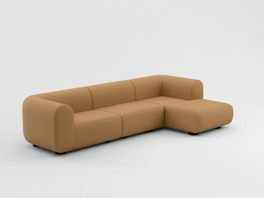 4-местный модульный тканевый диван Tom Dixon Plump sofa ARCH-00142976