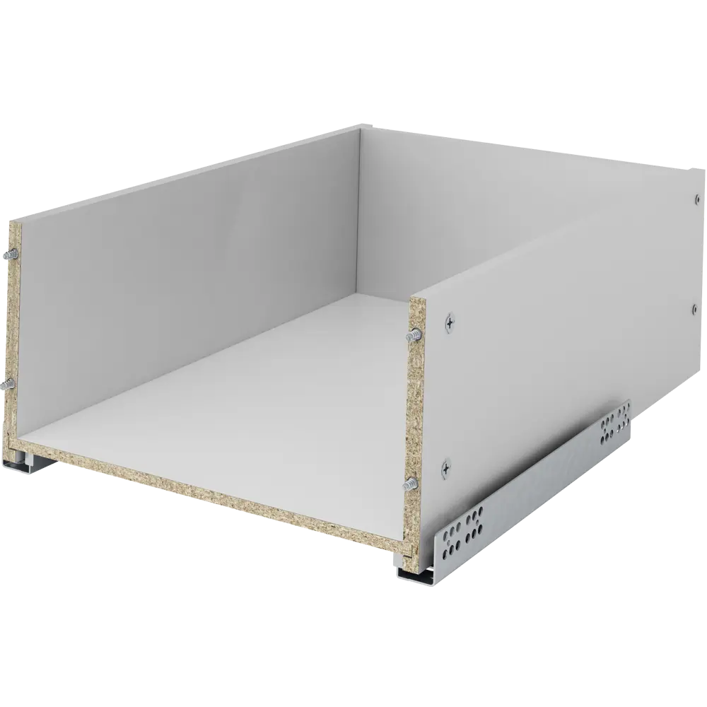 Выдвижной ящик для кухни 35.2x17.7x51.1 см KONSENSA ДСП цвет серый Отсутствует STLM-2027104 - Вид №1