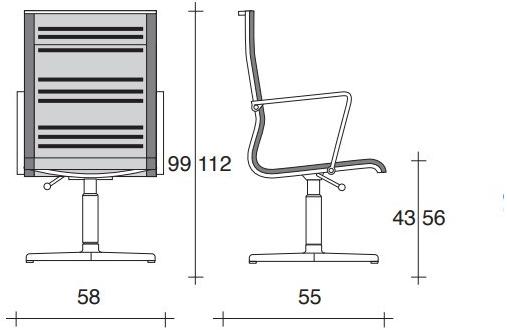 TALIN Сетчатое офисное кресло с 4-мя спицами и подлокотниками sun-id-1508451 - Вид №1