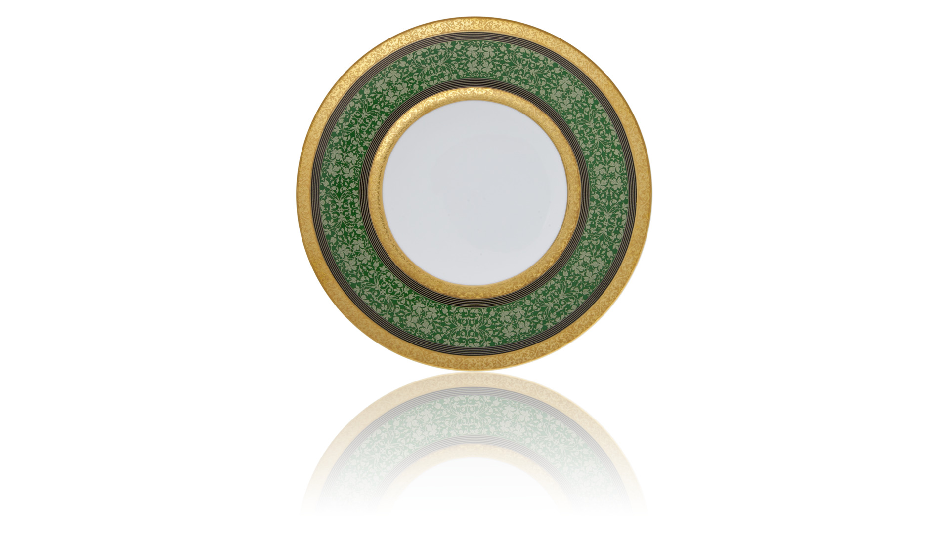 10654823 JL Coquet Сервиз столовый JL Coquet  "Царица" (зеленая) 6/30 Фарфор  - Вид №5