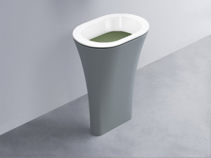 AMLA65-BL+AMPILO-AG+AMCOLO-BR Раковина Amedeo Ovale отдельностоящая cielo Enjoy + Amedeo
