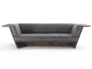 Линейный диван с твердой деревянной рамой