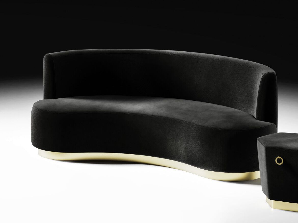 3-местный изогнутый тканевый диван CASA +39 ENCORE Italia ARCH-00133485