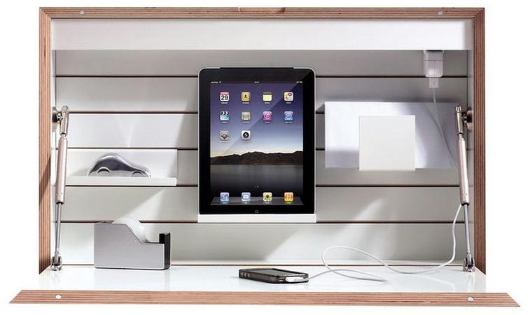 Müller Small Living Деревянный стол с откидными дверцами для ПК sun-id-1390945 - Вид №1