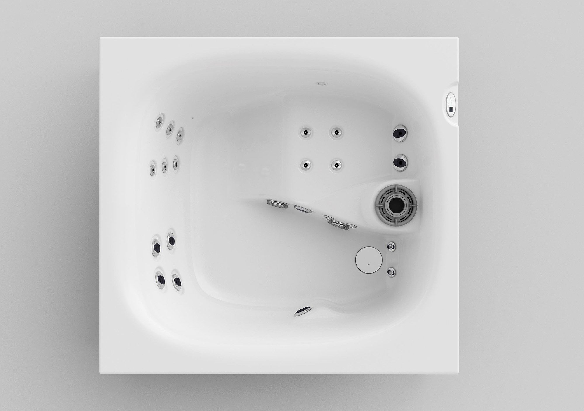 Надземный мини-бассейн с джакузи на 2 места Jacuzzi® дизайн ARCH-00026337 - Вид №2