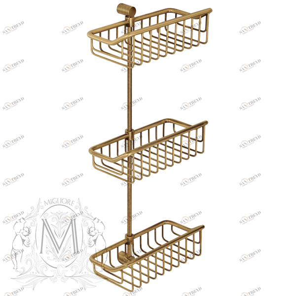 Решетка тройная MIGLIORE Complementi ML.COM.BR-50.603 - бронза ML.COM-50.603.BR