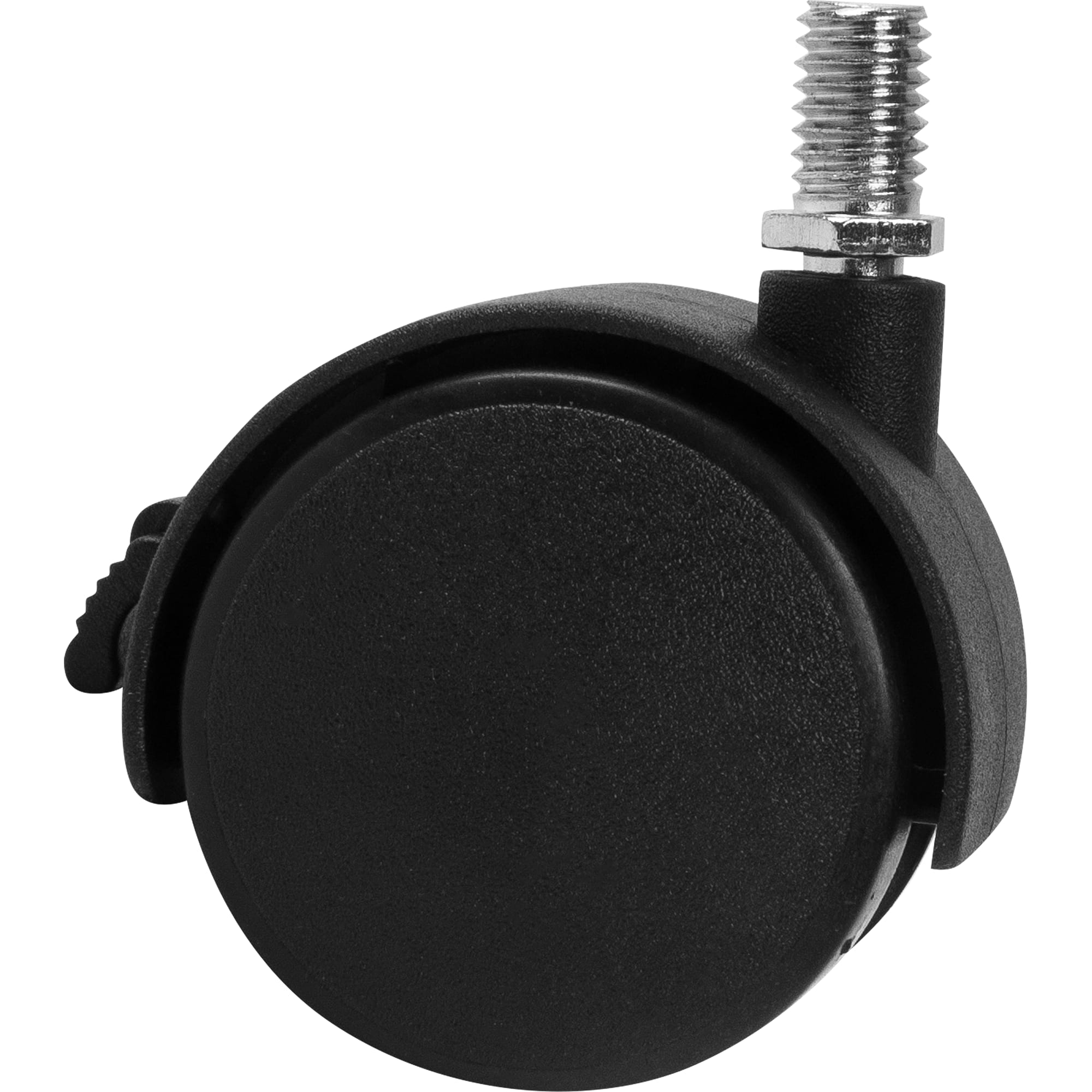 82594384 Колесо поворотное, с тормозом, со штифтом М10 50 мм, до 40 кг, цвет чёрный Santreyd  - Вид №1