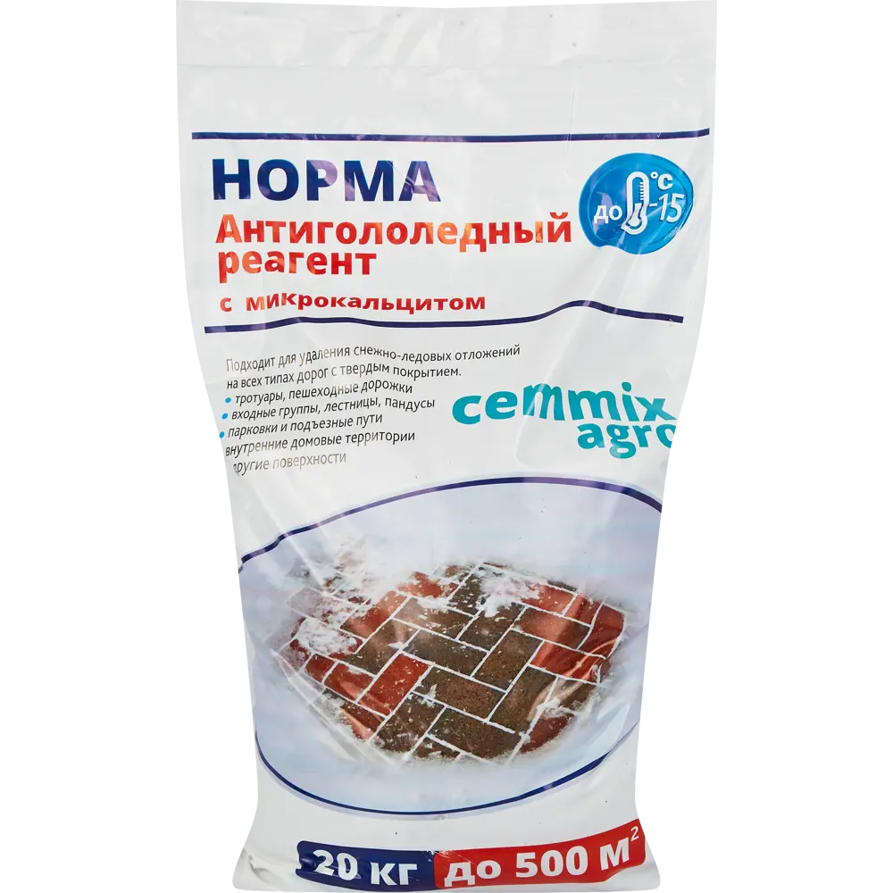 Противогололедный реагент CEMMIX Норма для эффективной борьбы со льдом 86536485 STLM-1485870 - Вид №2