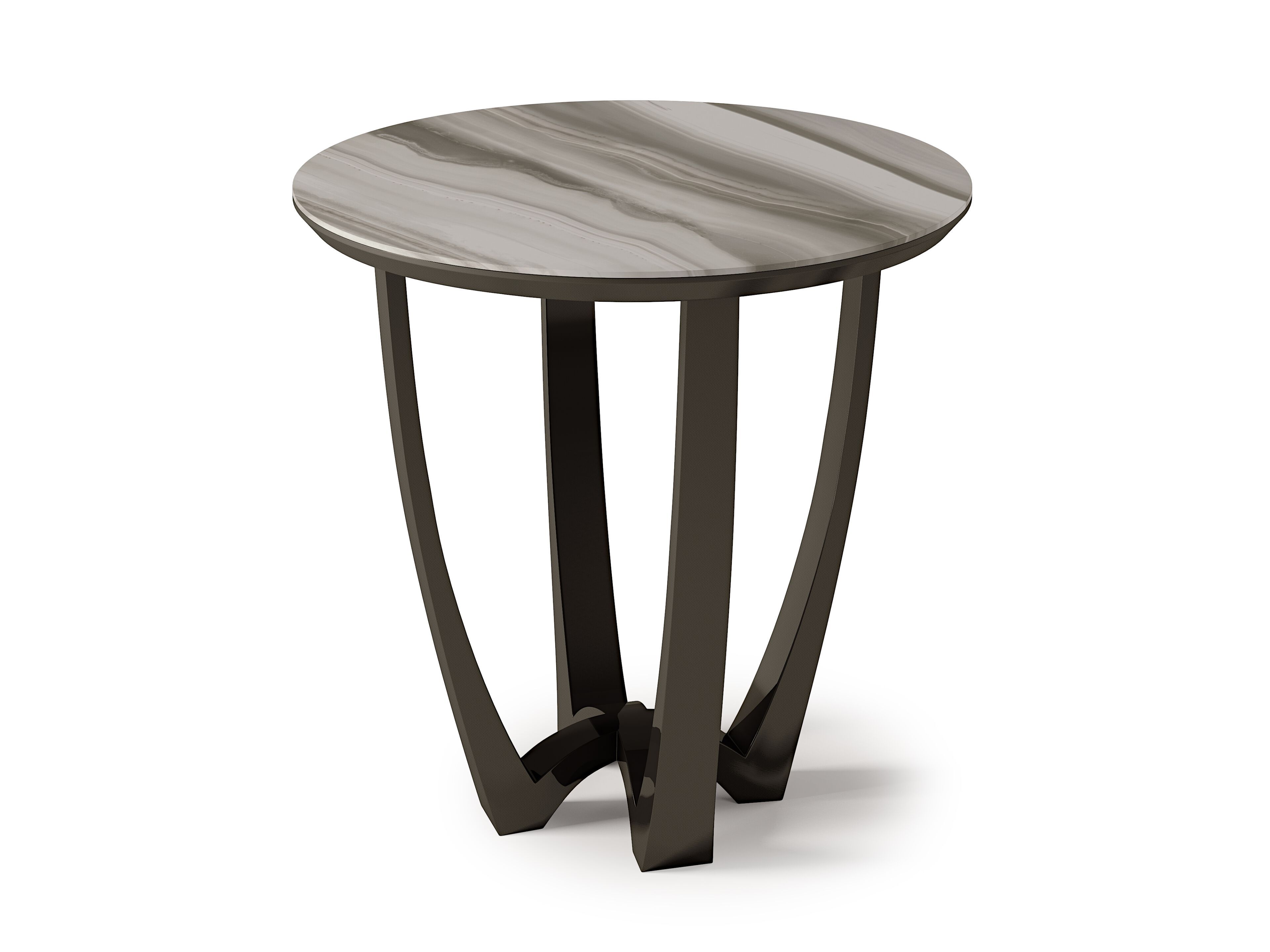 Высокий круглый мраморный журнальный столик Bizzotto Italia Atmosphera ARCH-00097868