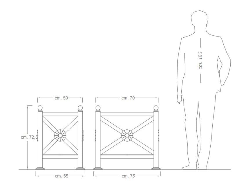 Металлический плантатор DIMCAR ARCH-00042142 - Вид №2