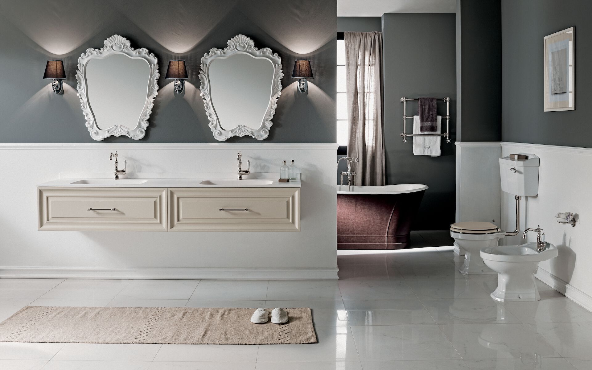 Полная мебель для ванной комнаты Gaia Mobili Contemporary ARCH-00038440 - Вид №8