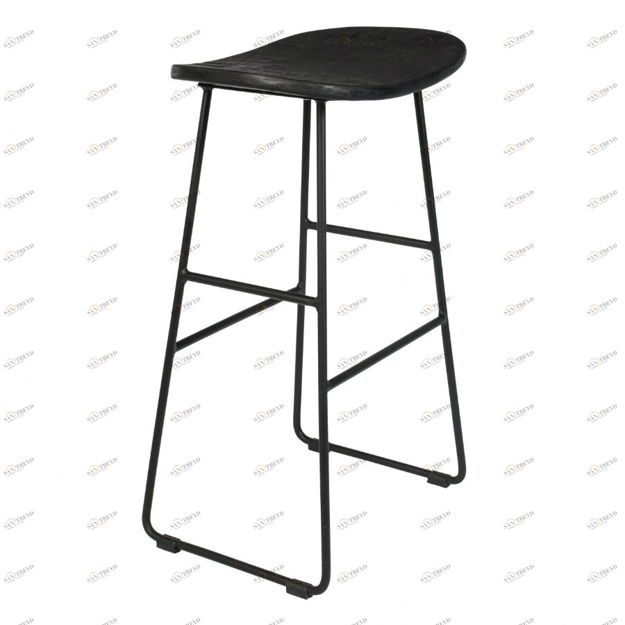 Стул высокий Tangle, черный White Label Living 1500073