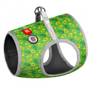 ПР0053665 Шлейка для собак Waudog с рисунком Авокадо (XS2, обхват груди 28-31см, обхват шеи 20-22см) COLLAR