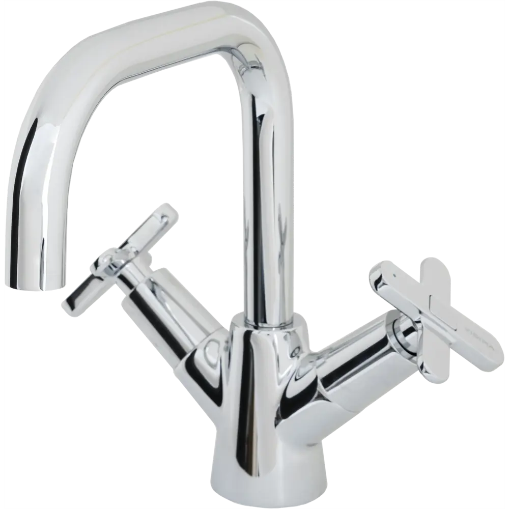 Смеситель для раковины Vidima Art двухвентильный цвет хром STLM-2073462