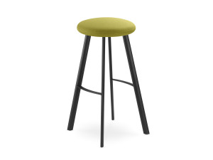 Стальной мягкий стул с подставкой для ног