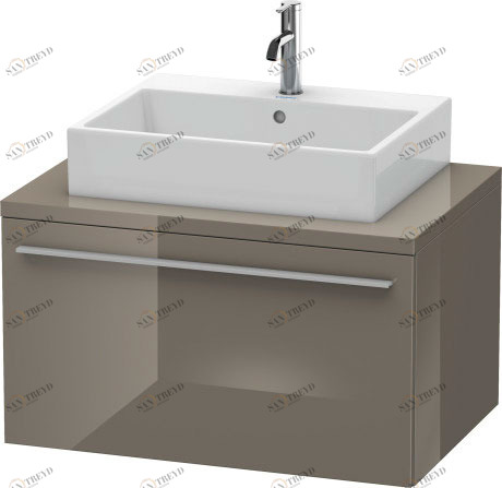 XL541208989 X-Large Тумбочка для консоли Фланелево-серый глянцевый лак Duravit