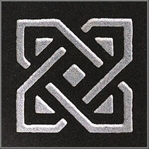 Вставка Белфаст черный 60х60