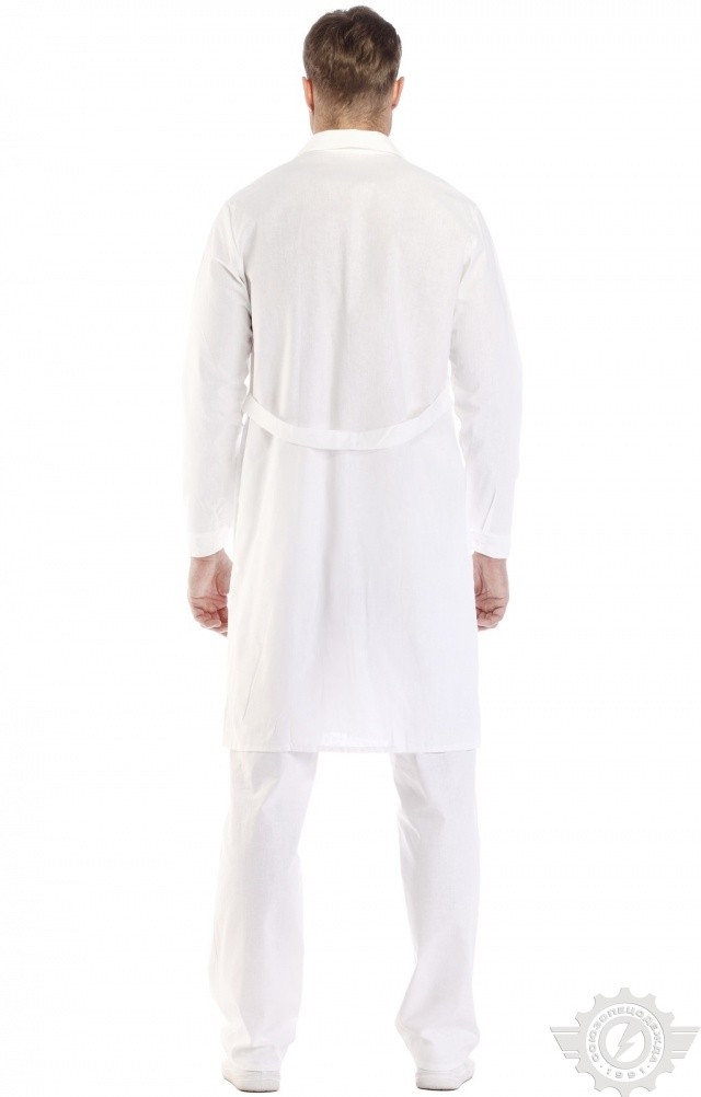 61727 Халат мужской белый  Медицинская одежда  размер 56-58/182-188 Спецодежда  - Вид №8