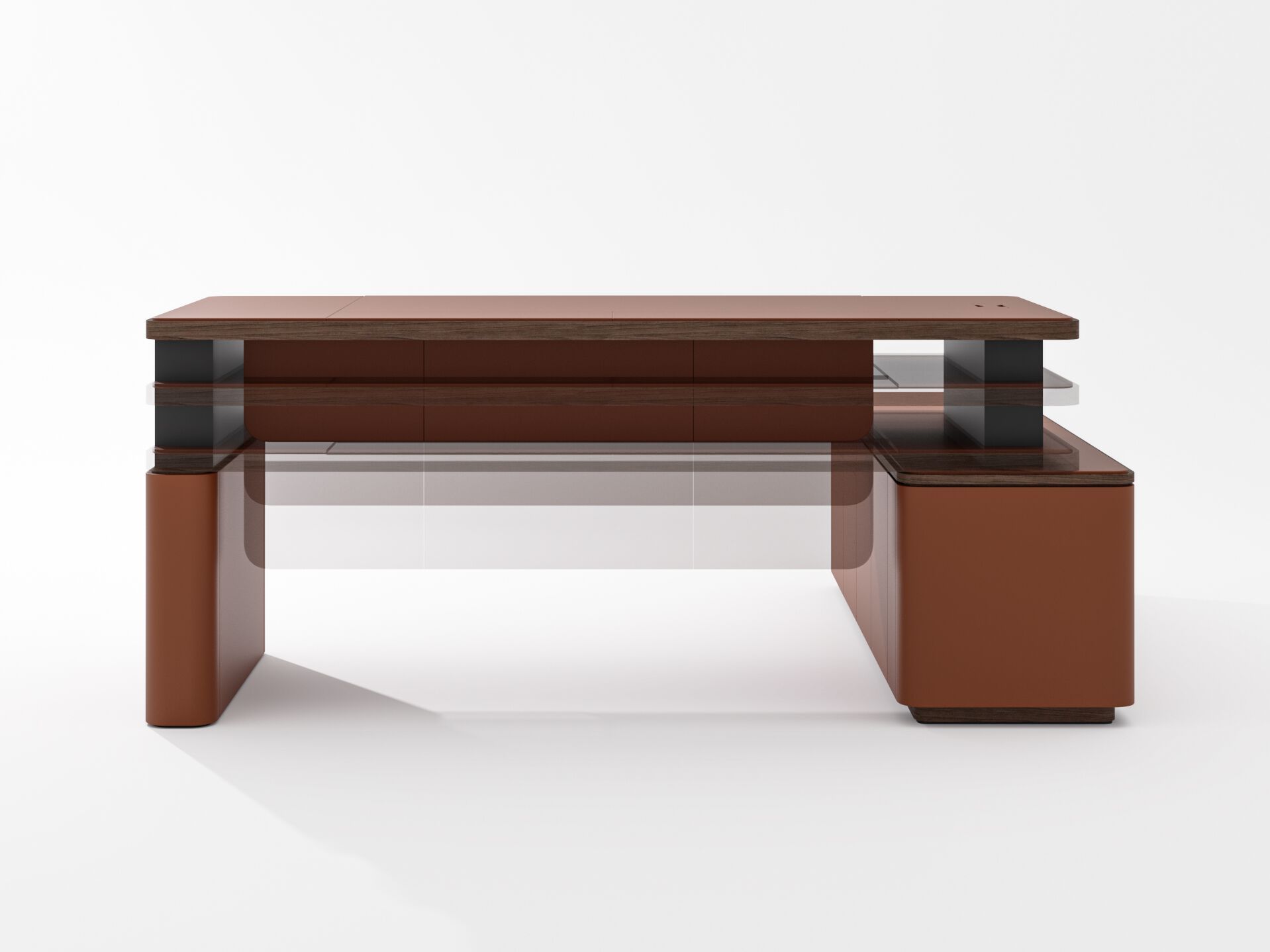 Направленный регулируемый по высоте стол со встроенной полкой PROF ARCH-00007529 - Вид №4