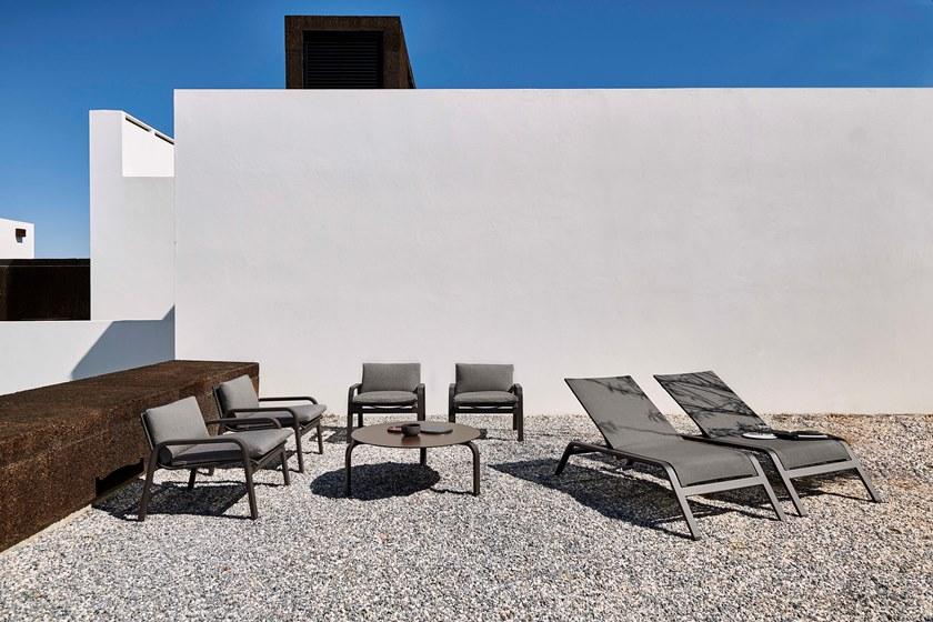 GANDIABLASCO Шезлонг с откидной спинкой из batyline® Stack sun-id-1360843 - Вид №4