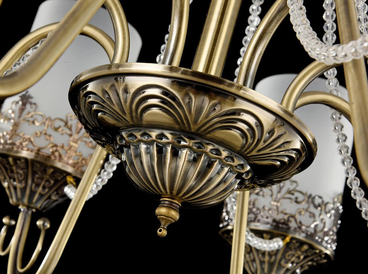 Подвесная люстра Freya Sherborne FR2563-PL-08-BZ FREYA ДИЗАЙНЕРСКИЕ, SHERBORNE 185822 Белый  - Вид №2