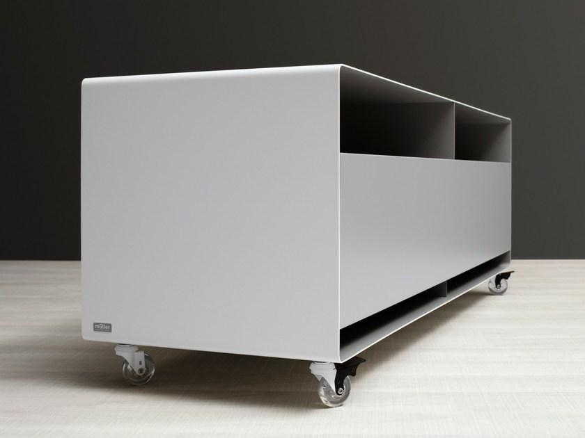 müller möbelfabrikation Шкаф под телевизор из металла / буфет Mobile line R 108n - Вид №3