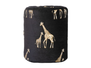 Круглый бархатный пуф