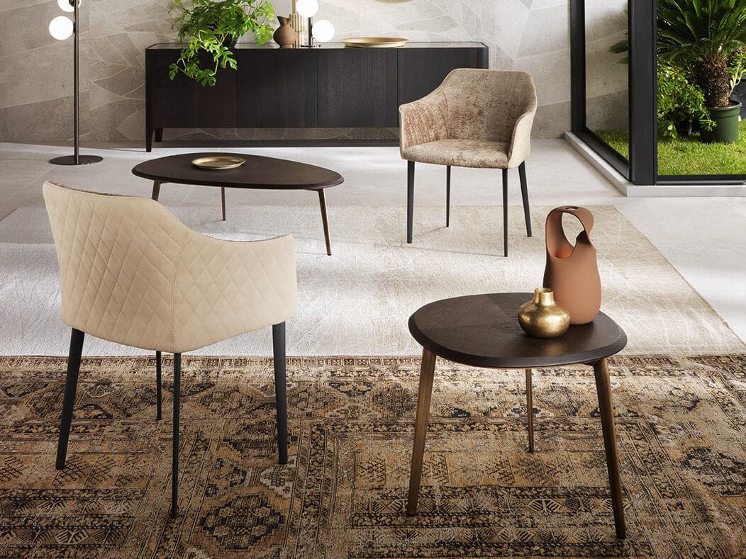 Мягкий стул с подлокотниками RIFLESSI ARCH-00102295