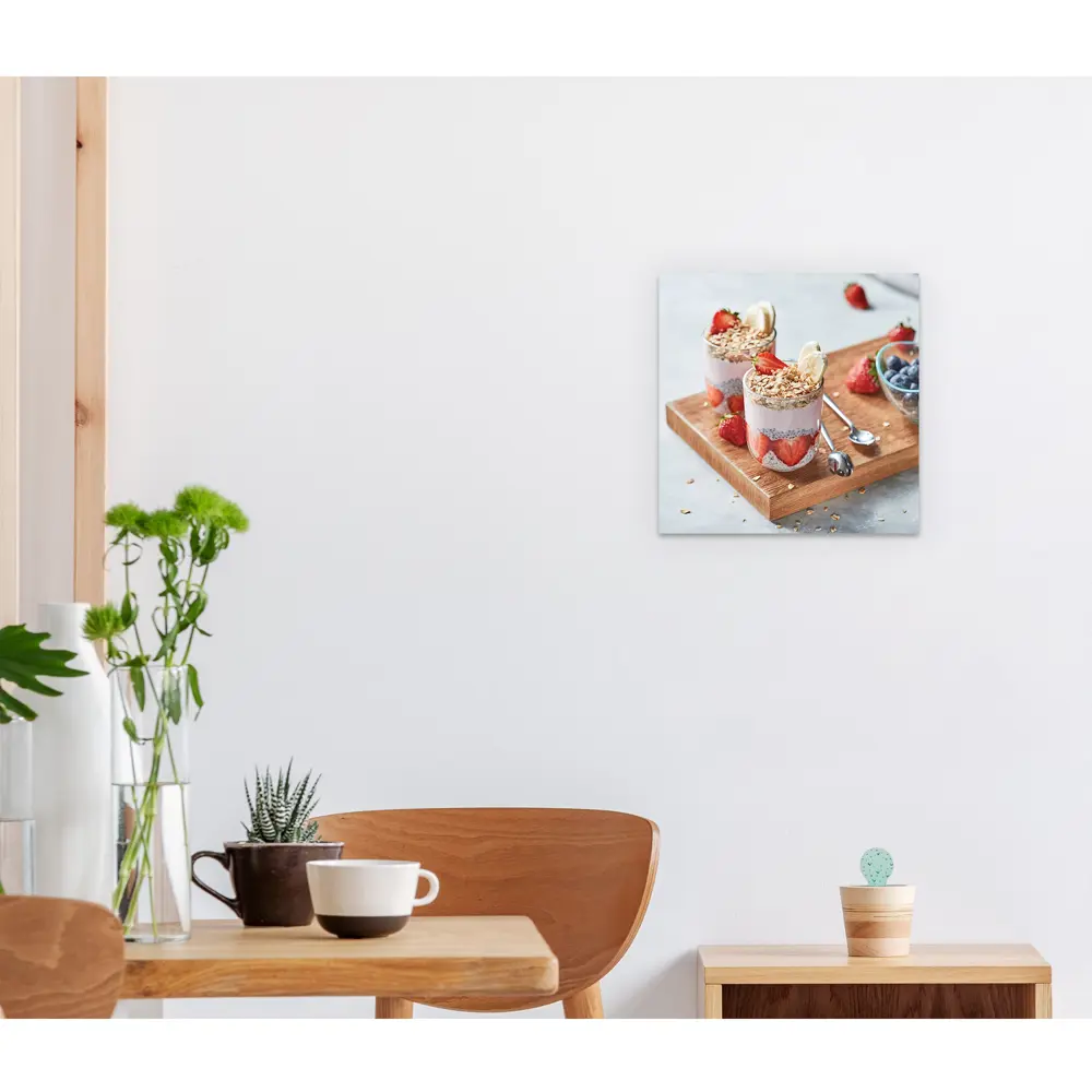 Картина на стекле Клубничный десерт стекло 30x30 см 82206334 STLM-2144943 Santreyd  - Вид №3