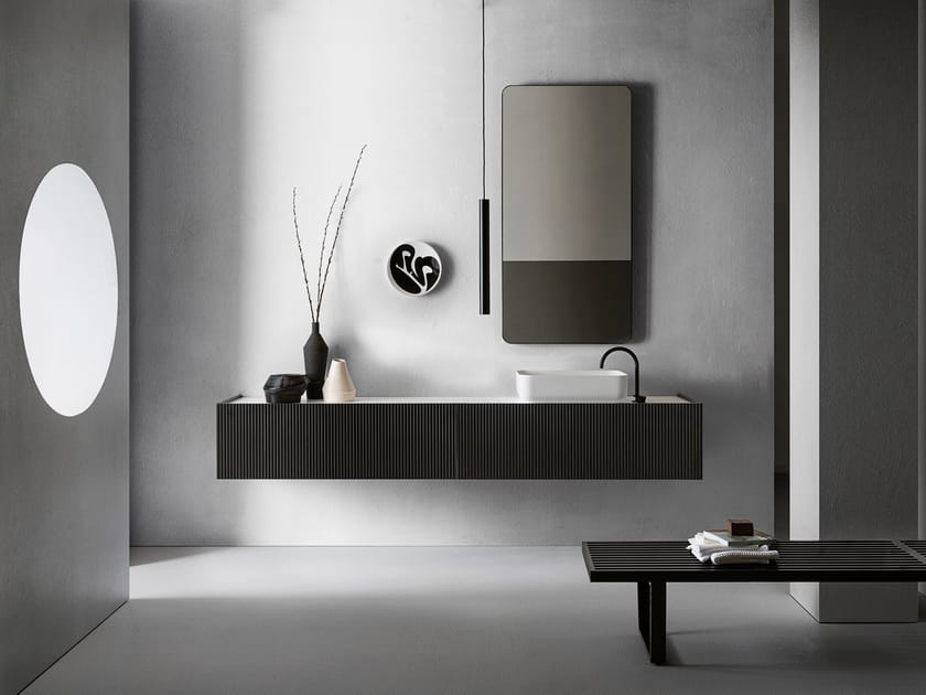 Подвесной шкаф для умывальника со встроенной раковиной Pirovano Millennium XL ARCH-00035174