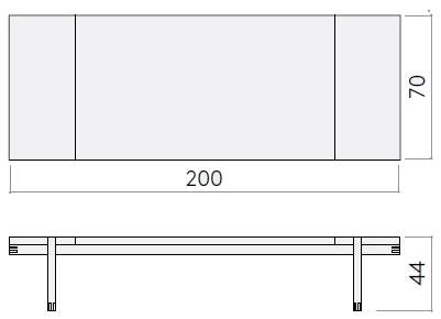 Kristina Dam Studio Скамейка из дуба Minimal sun-id-1486220 - Вид №3