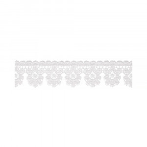 3019 Гипюр 40 мм в пакете белый Gamma