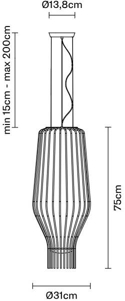 Fabbian Подвесной светильник из дутого стекла Saya sun-id-1481976 - Вид №3