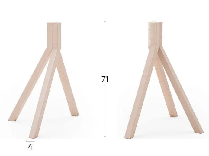 Прямоугольный стол с каркасом из ореха или бука Billiani Grapevine ARCH-00067915 - Вид №2