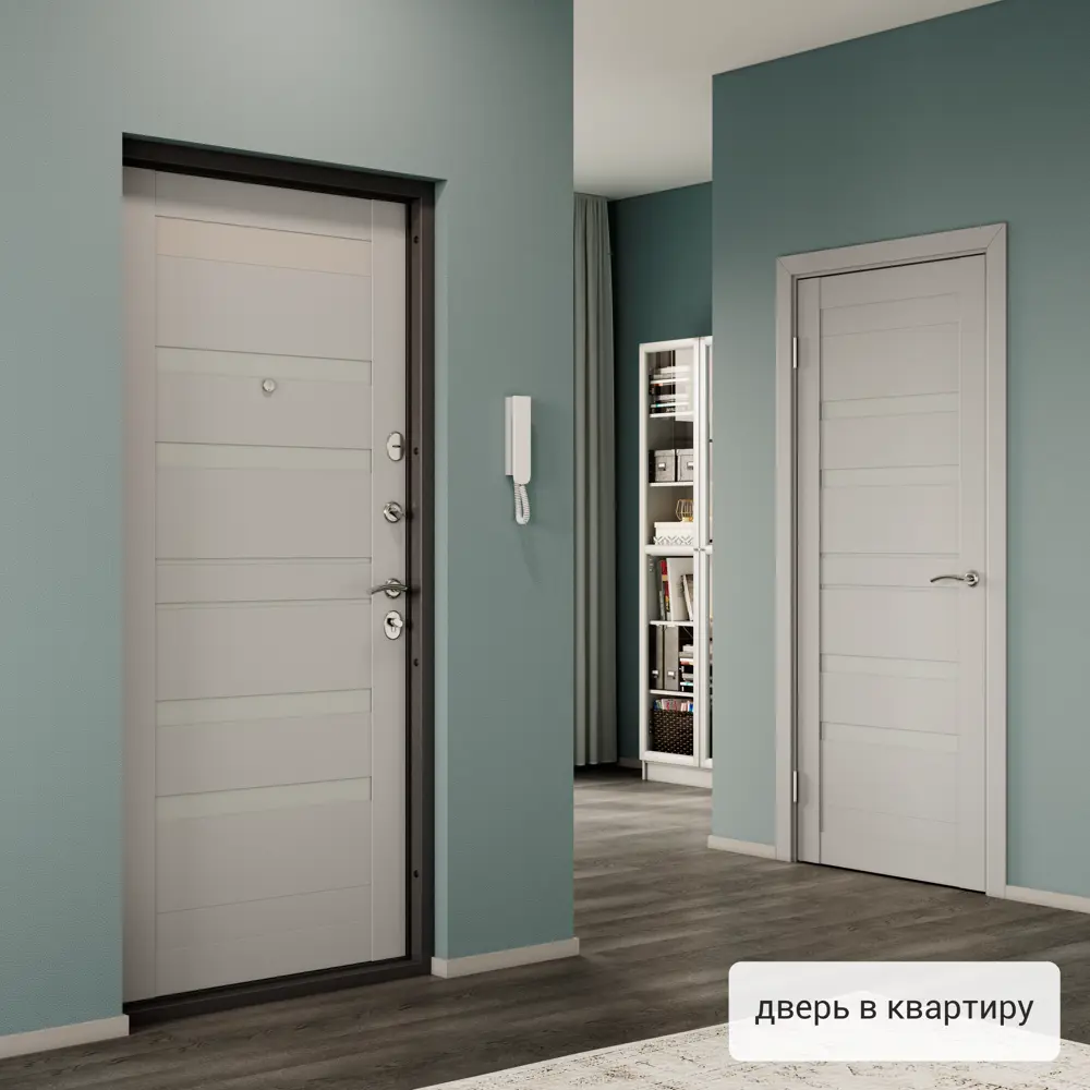 Дверь входная металлическая Страйд Linea 950 мм левая цвет серый TOREX STLM-2112276 - Вид №16