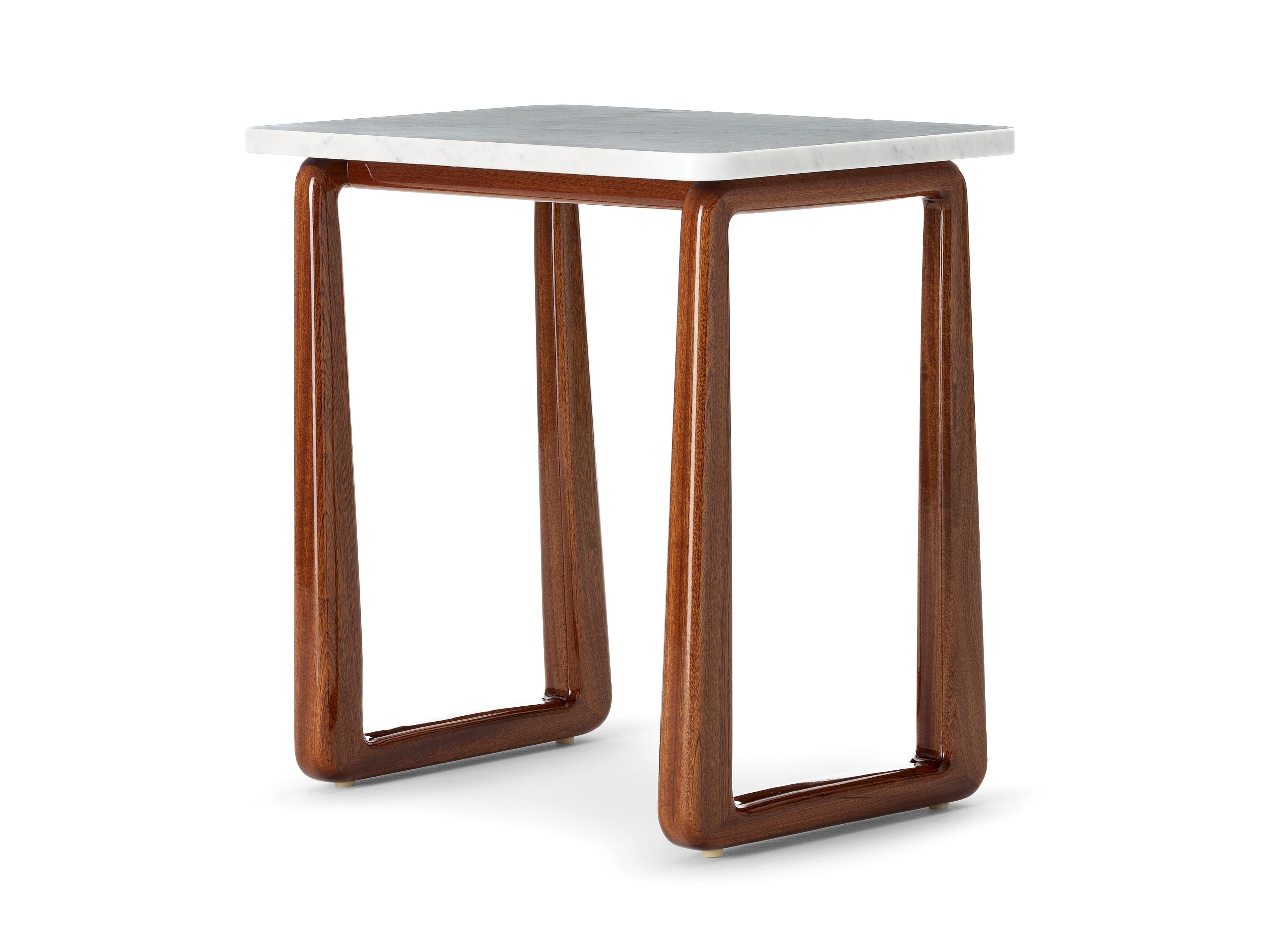 Высокий журнальный столик из красного дерева с мраморным верхом Exteta Loro Piana Interiors, Стулья Delight от Exteta ARCH-00107050 - Вид №1