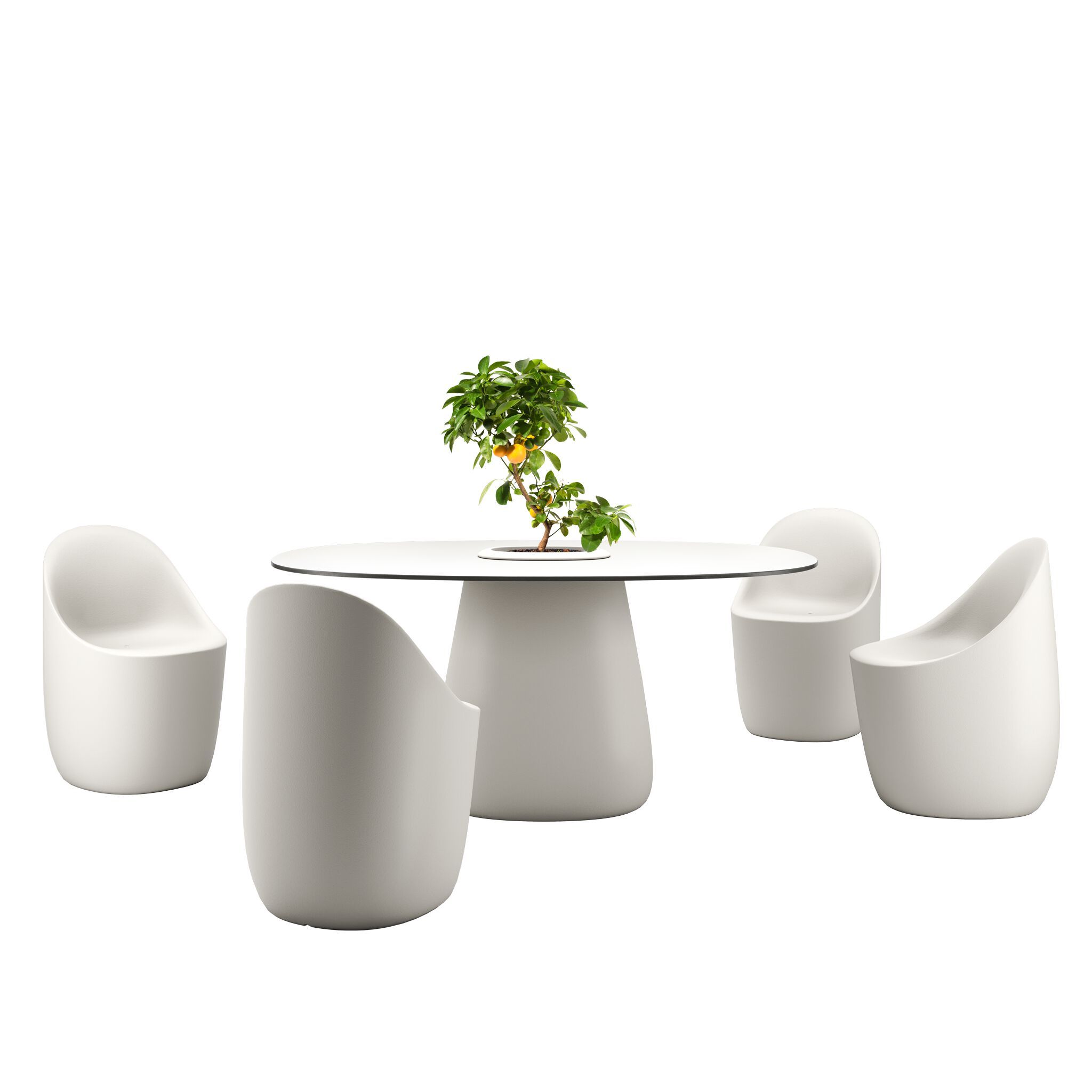 Овальный стол HPL Qeeboo Булыжник ARCH-00069357 - Вид №16