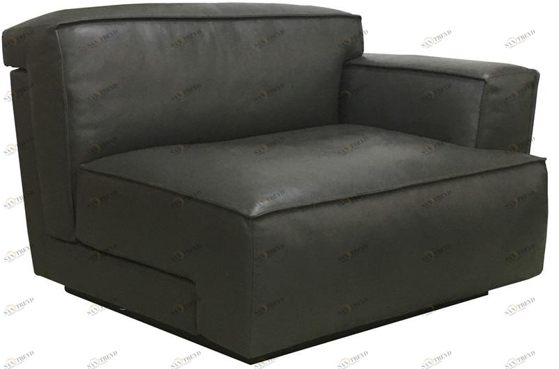 Duvivier Canapés Угловое модульное кожаное кресло с подлокотниками Auguste Augbdg11, augbdg12