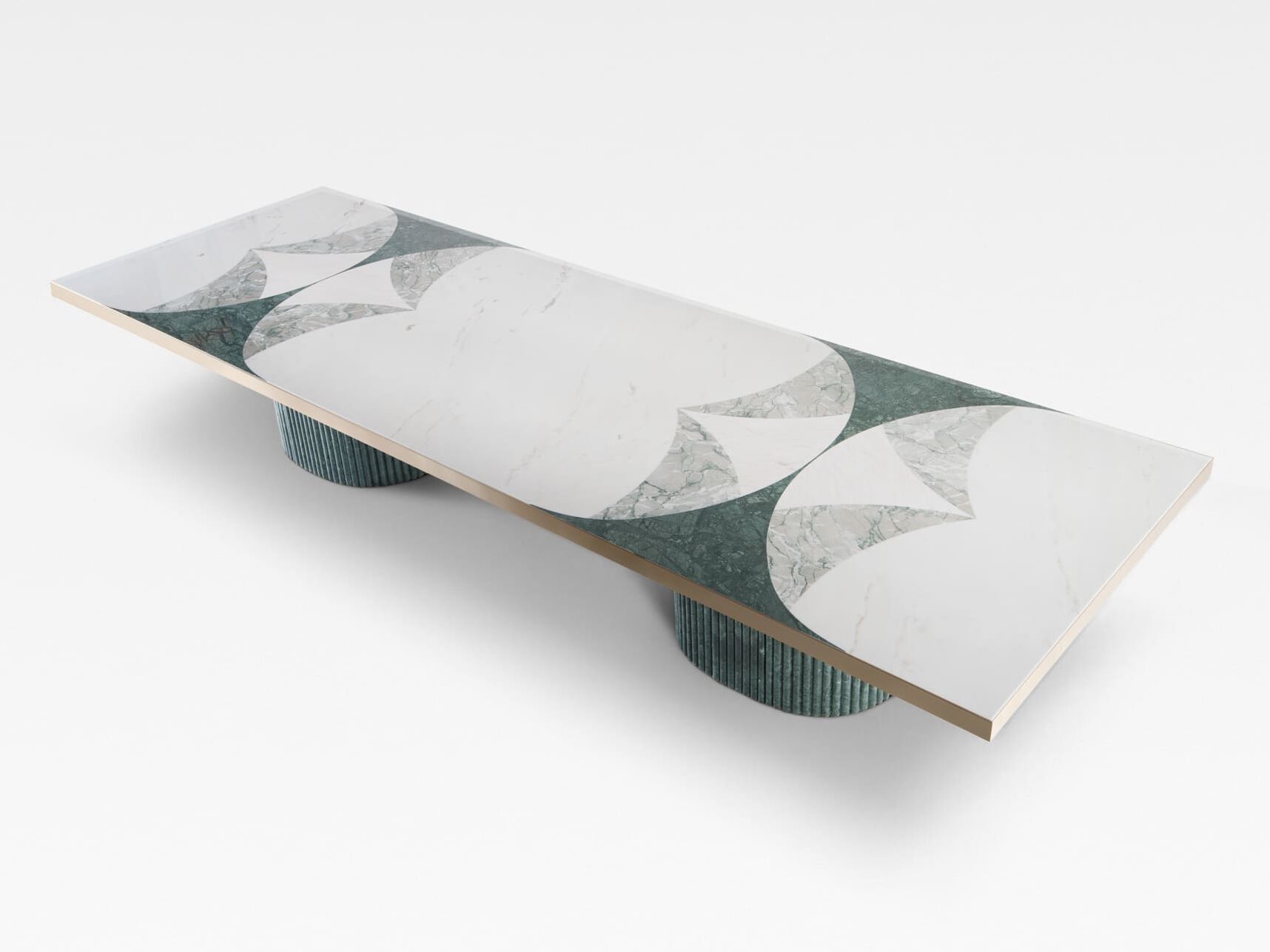 Прямоугольный мраморный стол Greenapple Biloba ARCH-00069119 - Вид №2