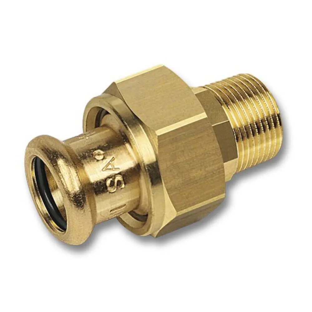 Пресс-фитинг Sanha 3/4"x22 мм НР-ВПР бронза 89355125 STLM-2141040 