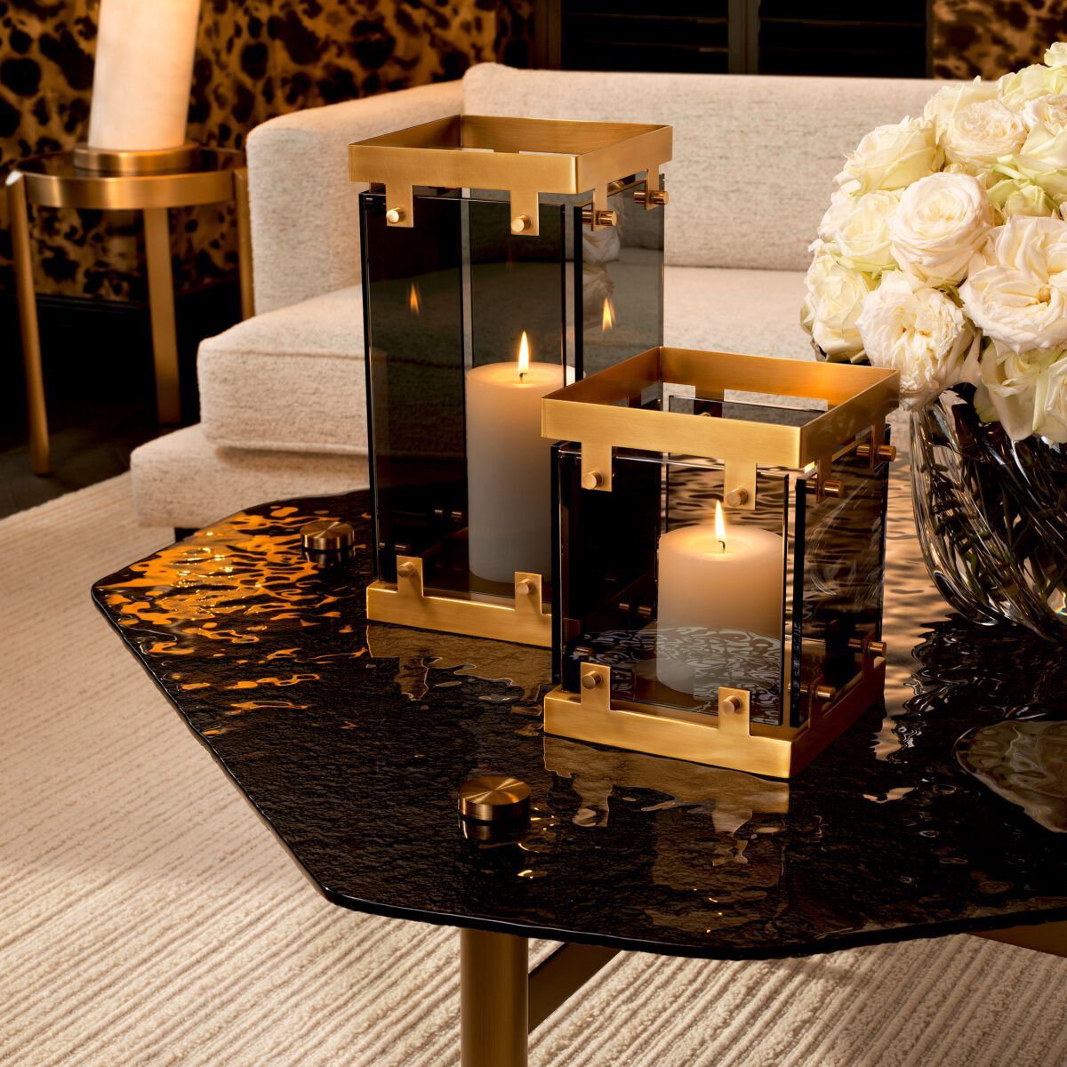 Стеклянные и латунные подсвечники Eichholtz ураган ARCH-00123107 - Вид №3