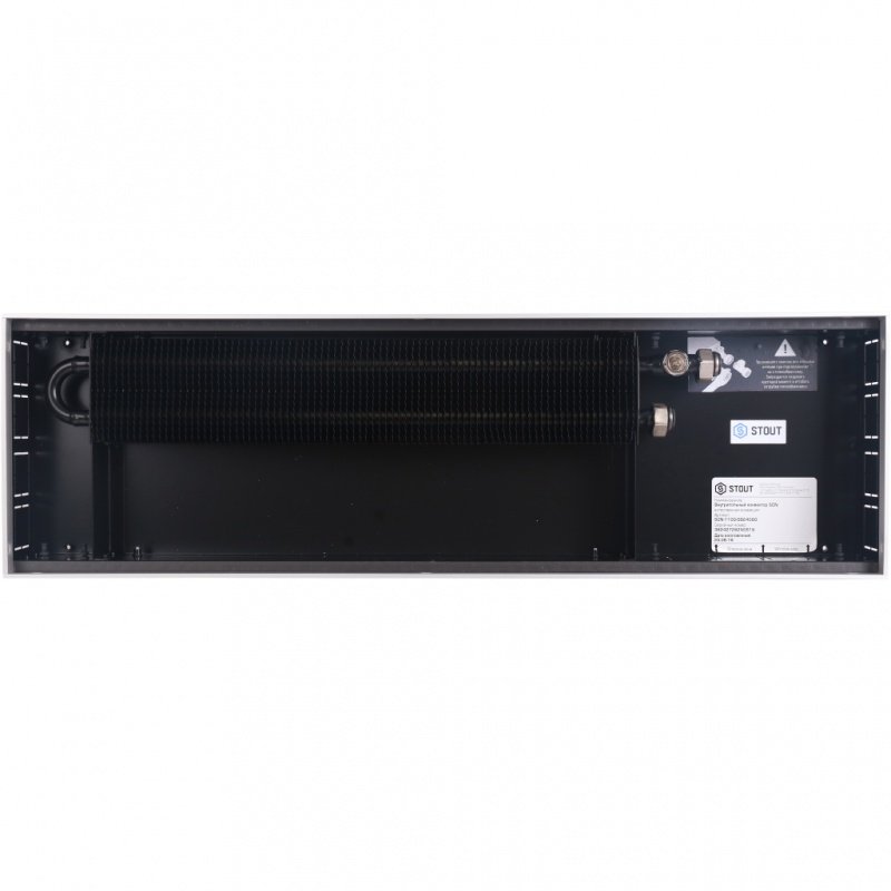 Конвектор внутрипольный STOUT SCN 110.240.1600 (Решётка роликовая, анодированный алюминий) SCN11001124160 - Вид №1