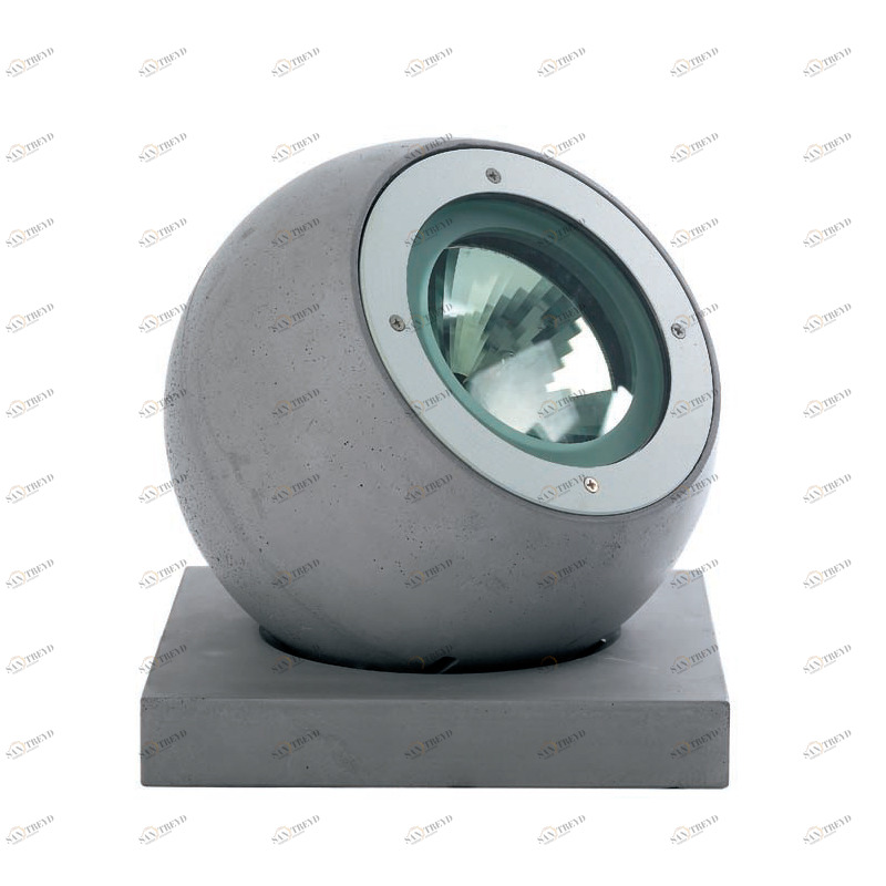Напольный светильник уличный фиброцемента 39х37 см серый Beluga Stone D57C0330 FABBIAN ЭЛИТНЫЕ 00-3882385 Серый 